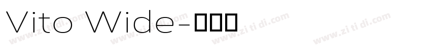 Vito Wide字体转换
